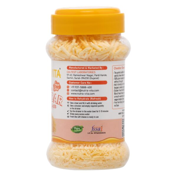 Freeze Dried Vegan Cheddar Cheese Flakes 100g - Image 2