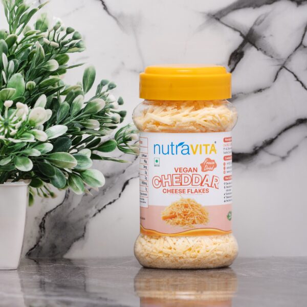 Freeze Dried Vegan Cheddar Cheese Flakes 100g - Image 5