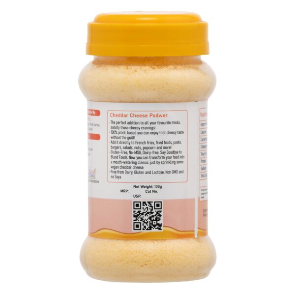 Freeze Dried Vegan Cheddar Cheese Powder-100g - Image 4